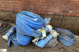 5 various lengths 4in Hose and 6 Bauer Connectors (LOCATION: Nottingham – collection Monday 18 March
