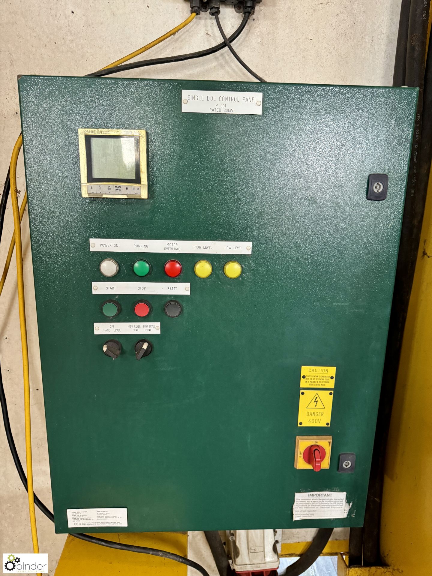 Cema 30kw DOL Starter, 30kw with ABB Mag Master electro magnetic flow meter in secure steel - Bild 3 aus 12