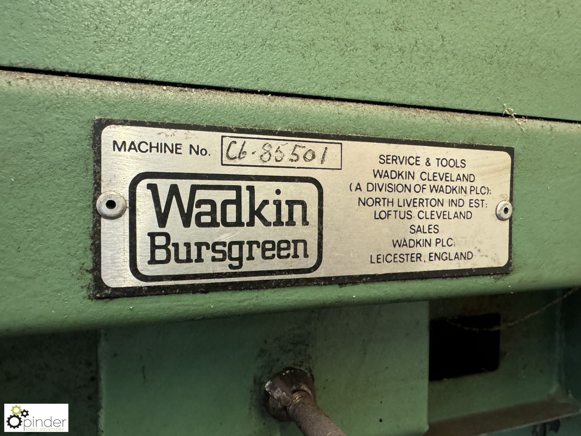 Wadkin Bursgreen type C6 Bandsaw, machine number C6.85501 and Rotox KLS 214 V Notcher, 240volts ( - Image 3 of 7