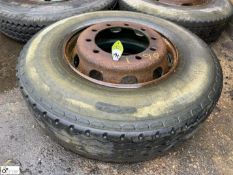 Uniroyal 11/22.5 Wheel Rim with tyre, used (LOCATION: Nottingham – collection Monday 18 March and