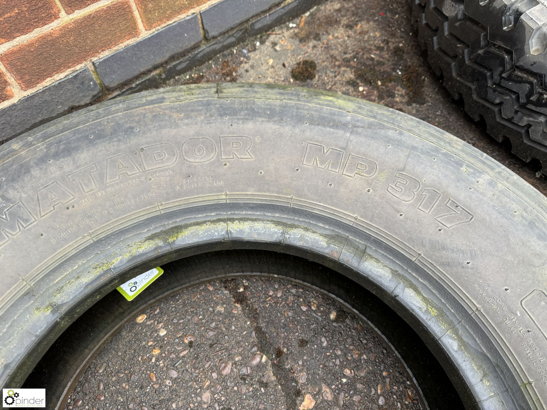 Matador 10.00R20MP317 Tyre, used (LOCATION: Nottingham – collection Monday 18 March and Tuesday 19 - Image 4 of 5