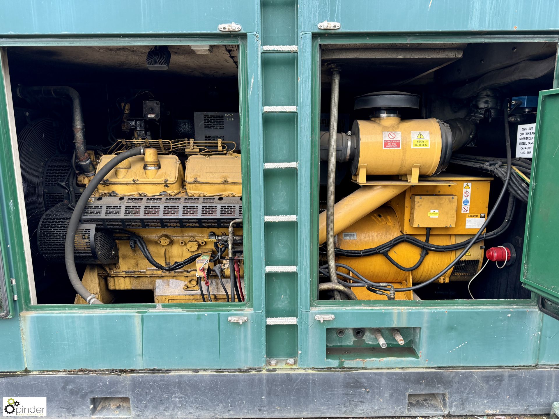 Caterpillar XQ455 diesel Generator Set, in acoustic cabinet, comprising Leroy LL6014J alternator - Image 23 of 29