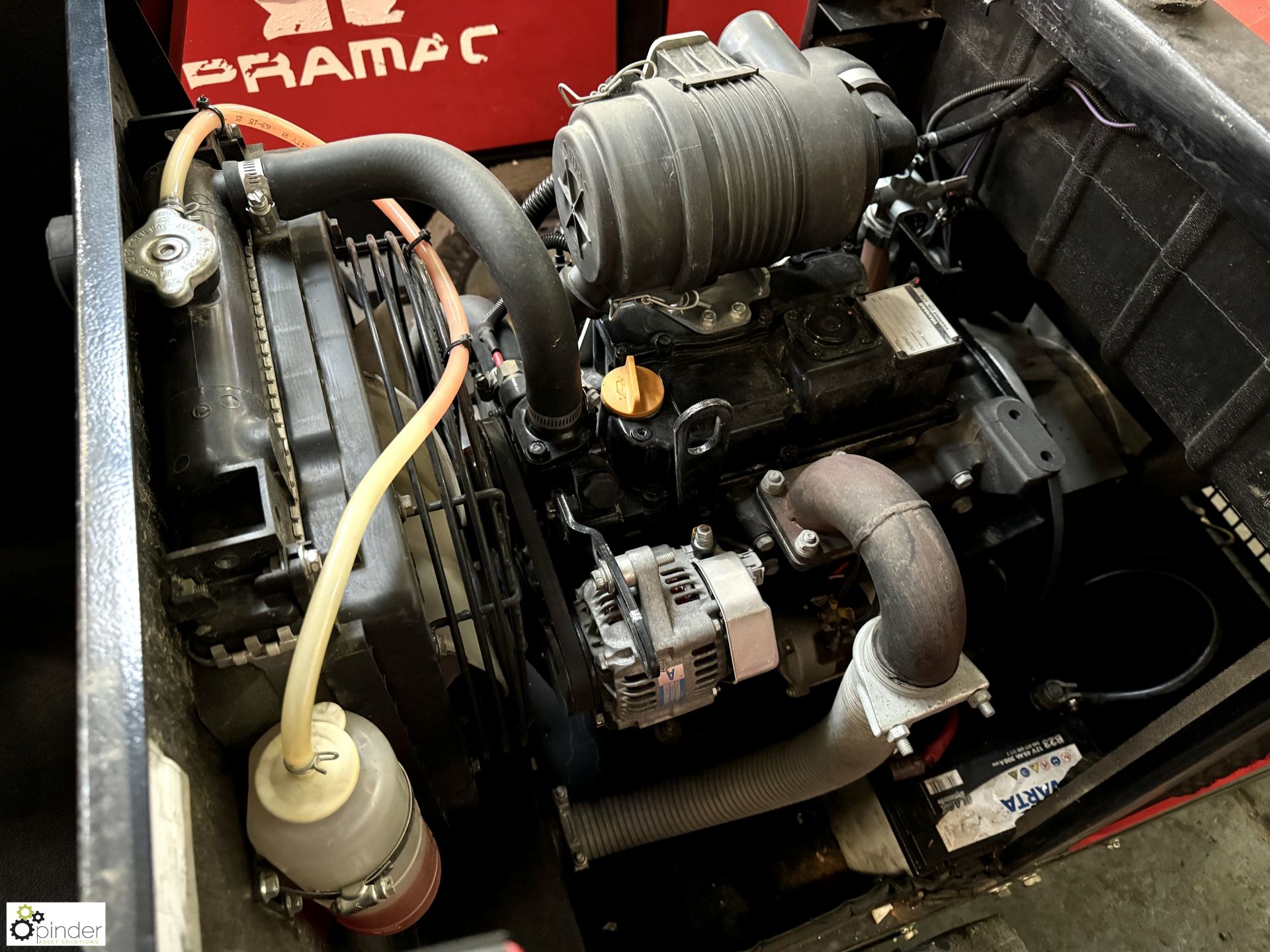Pramac single axle diesel Generator Set with Meccalte 10kva alternator, Yanmar 16kw diesel engine, 4 - Image 6 of 10