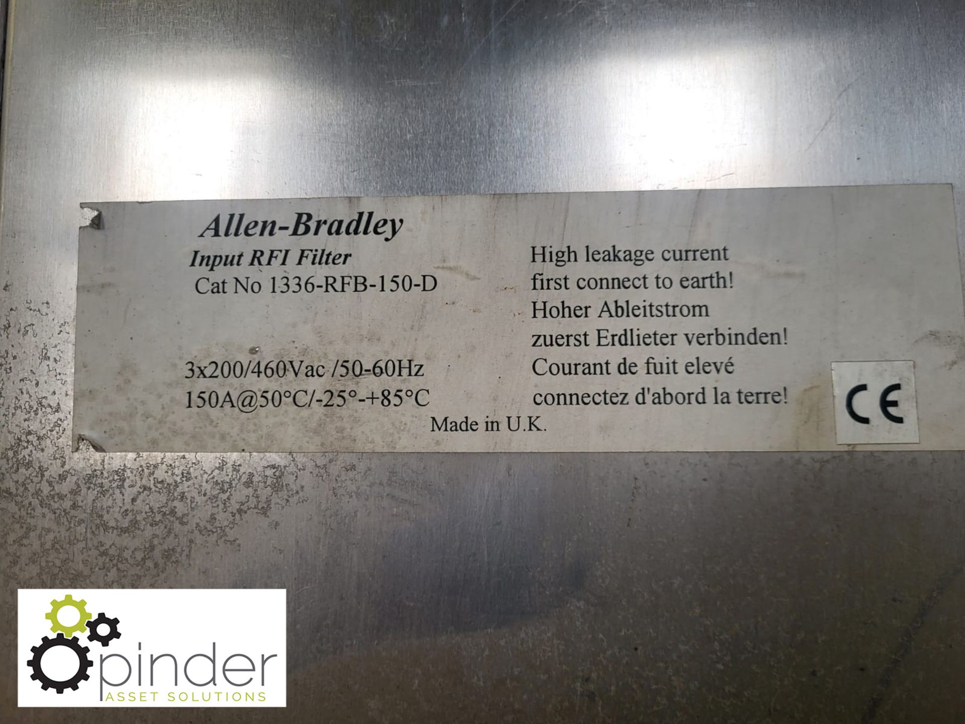 Allen Bradley RFI Filter 150amp, cat no - 1336-RFB-150-D, unused (LOCATION: Carlisle – collection - Image 2 of 3