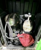 Sabre Breathing Apparatus Kit, comprising full face mask, 2 oxygen cylinders (both tested until