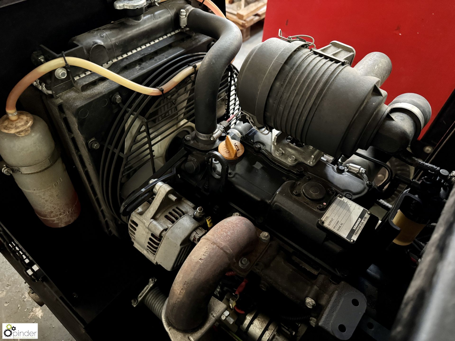 Pramac single axle diesel Generator Set with Meccalte 10kva alternator, Yanmar 16kw diesel engine, 4 - Image 11 of 12