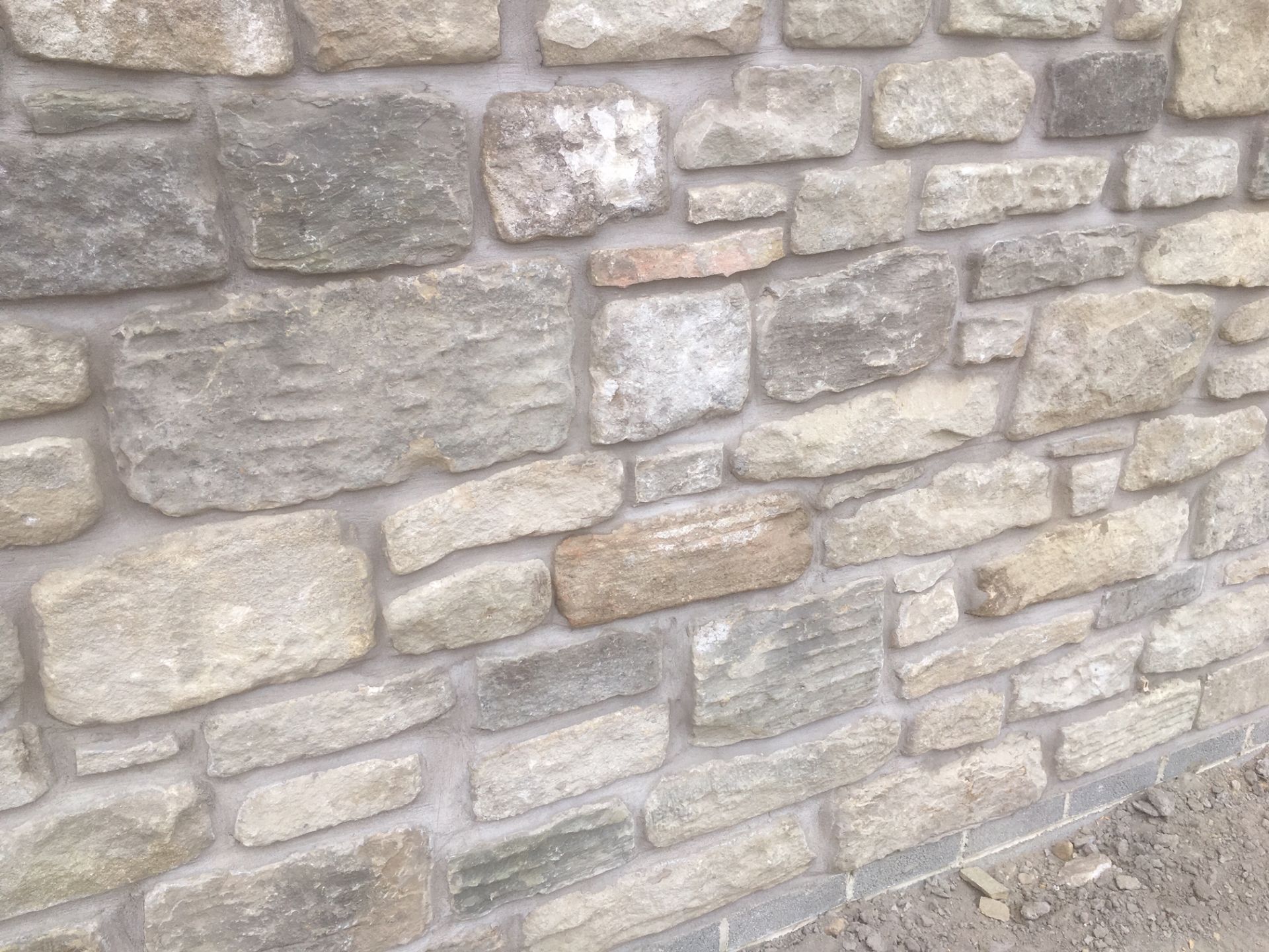 10 bulk bags reclaimed random Yorkshire Walling Stone, each bag comprising 3.3m² (4 square yards),