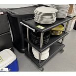 2 various Serving Trolleys (location in building – basement kitchen 2)