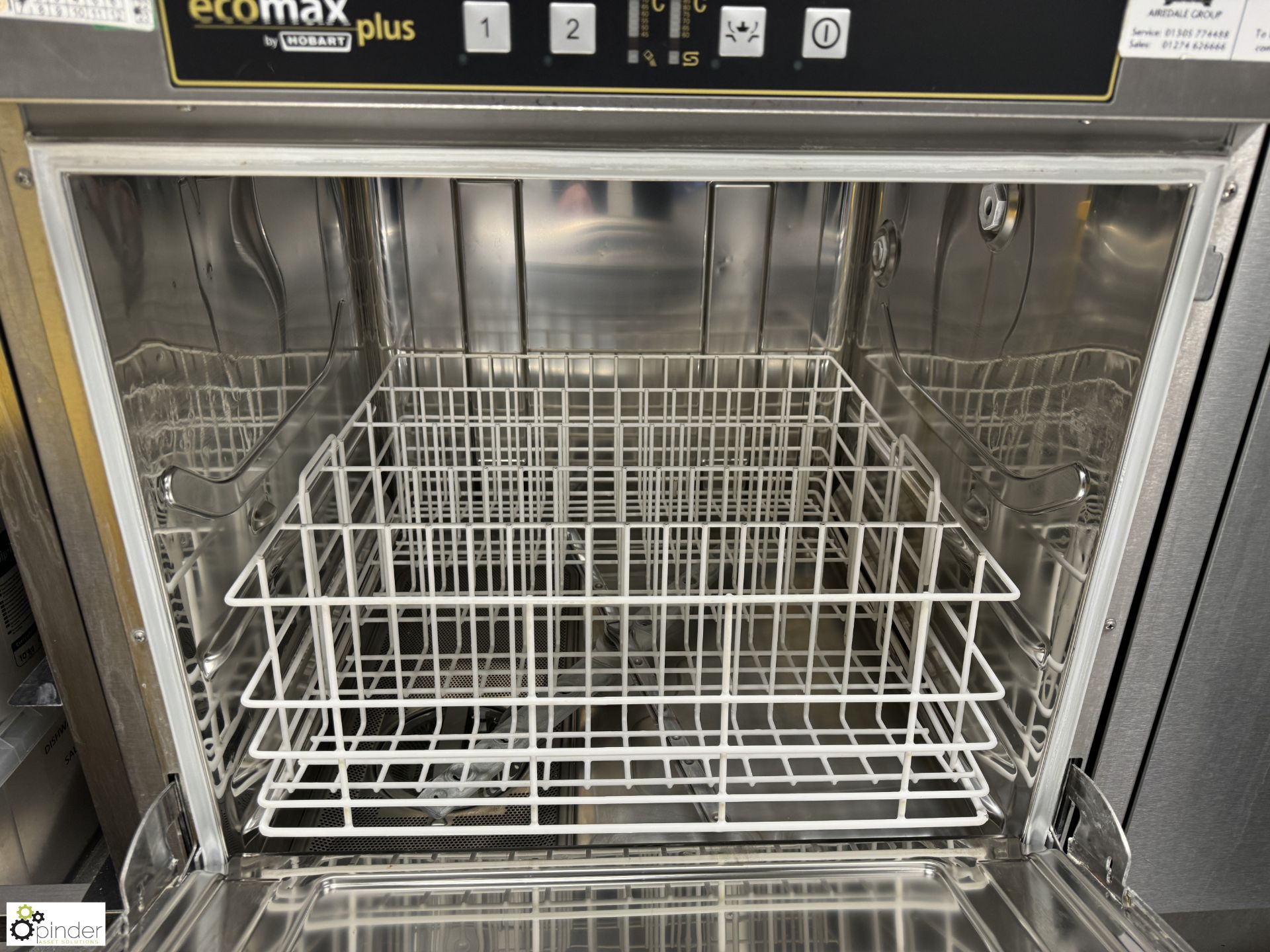 Hobart Eco Max Plus stainless steel under counter single tray Dishwasher, 240volts (location in - Bild 2 aus 4