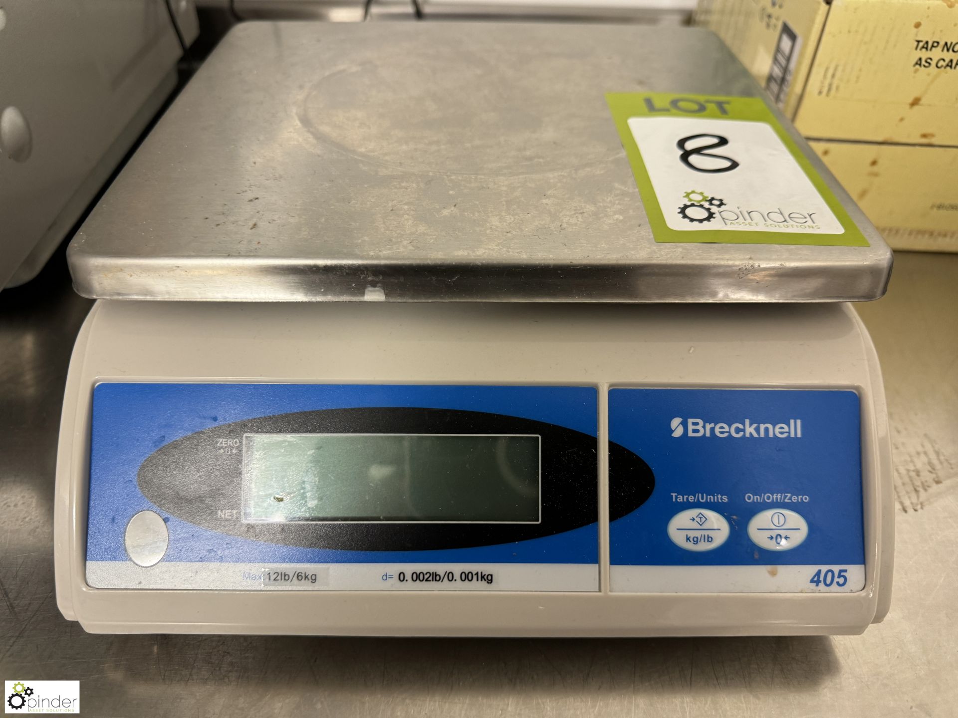 Brecknall 405 Digital Weigh Scales, 6kg x 0.001kg, 240volts (location in building – basement kitchen