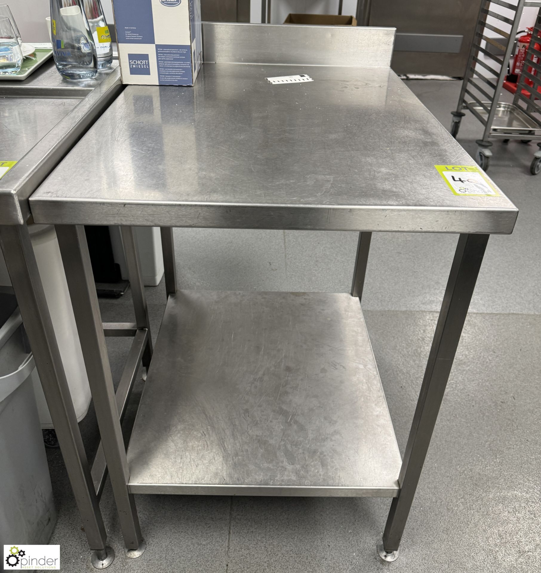 Stainless steel Preparation Table, 650mm x 850mm x 900mm, with under shelf (location in building –