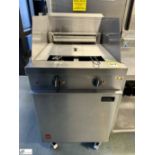 Falcon E1848X stainless steel twin basket Deep Fat Fryer, 415volts, 600mm x 870mm x 820mm (