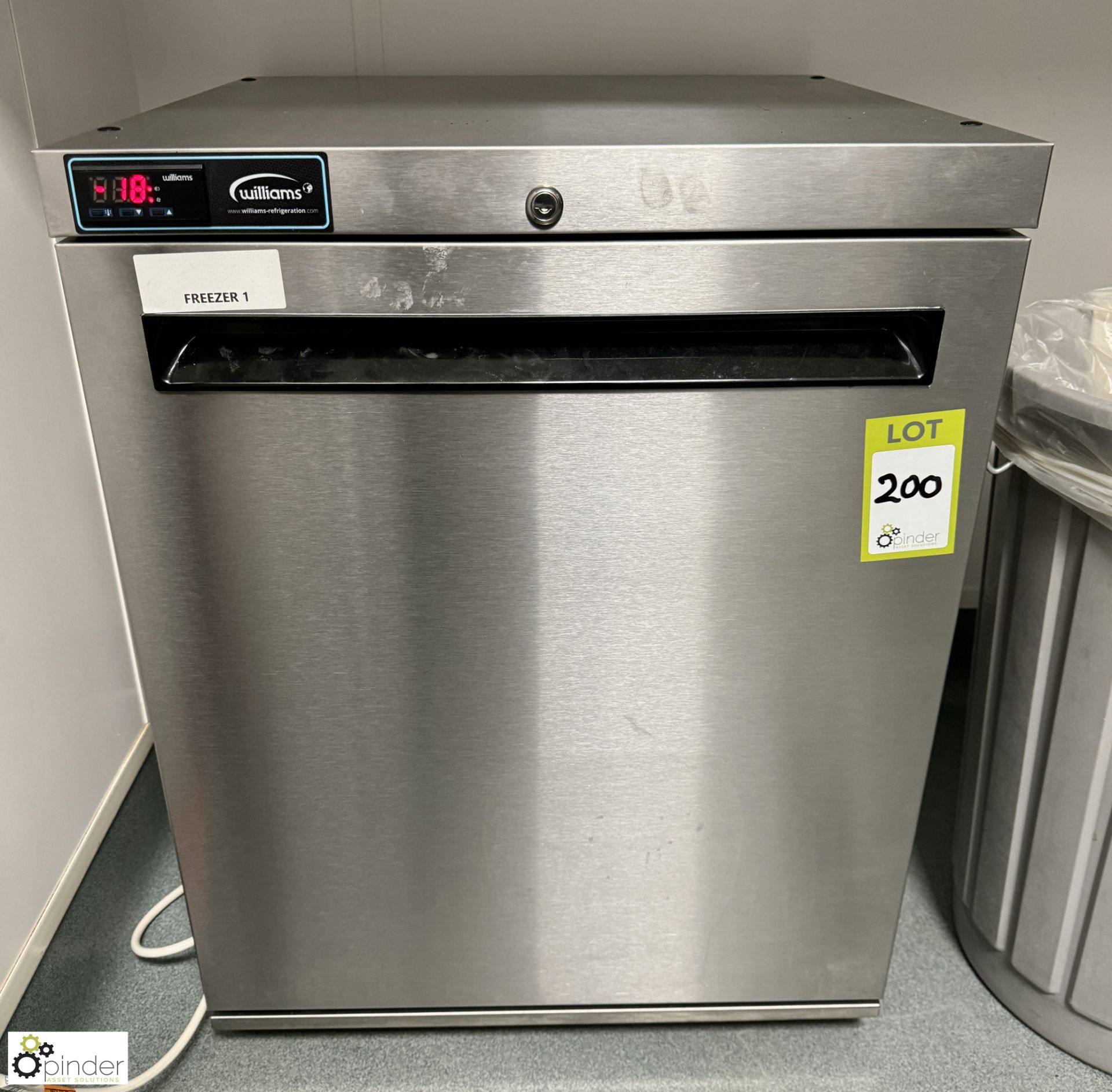 Williams LA135SAHGR3 stainless steel under counter Freezer, 240volts (location in building - level