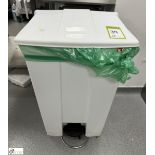 Rubbermaid treadle operated Waste Bin (location in building – basement kitchen 2)