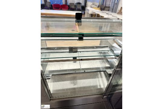 Stainless steel Chilled Display Unit, 240volts, 890mm x 760mm x 1410mm (location in building - level - Image 3 of 5