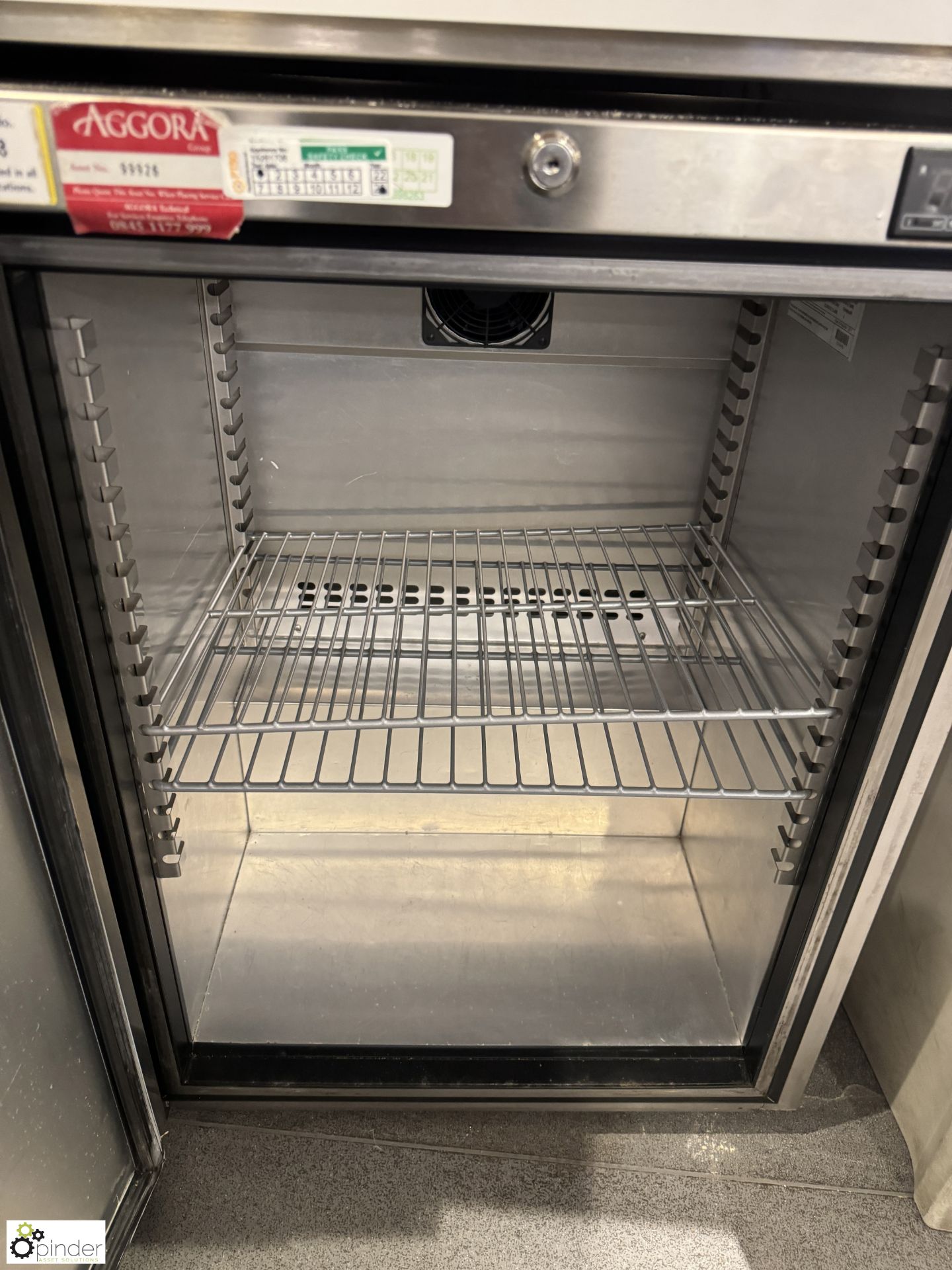 Foster HR150-A stainless steel under counter Fridge, 240volts (location in building - level 11 - Image 2 of 4