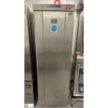 Gram F410 RGC 6N mobile stainless steel single door Freezer, 240volts, 600mm x 650mm x 1900mm (