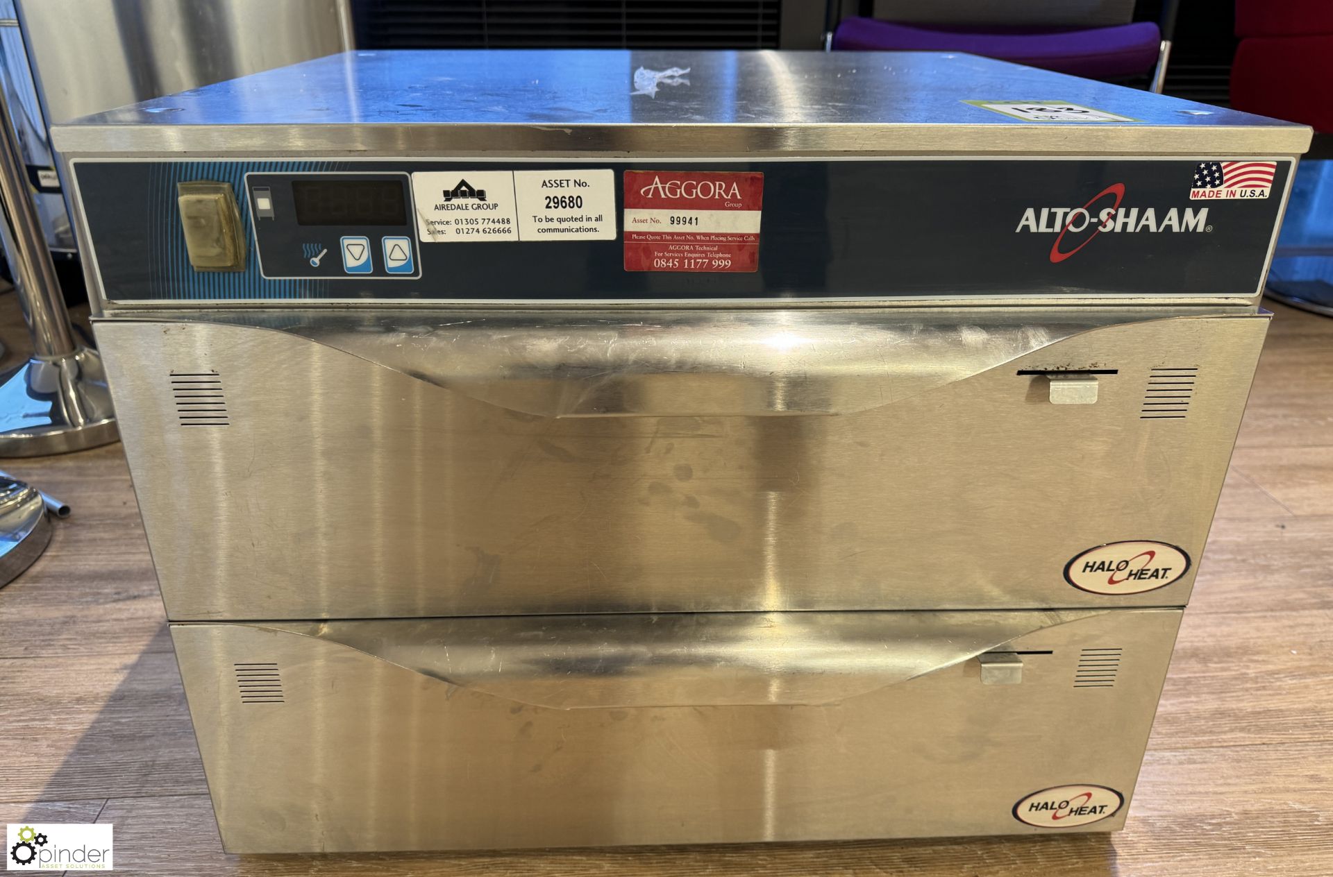 Alto-Shaam 500-20 2-drawer Warming Cupboard, 240volts (location in building - level 11 café area)