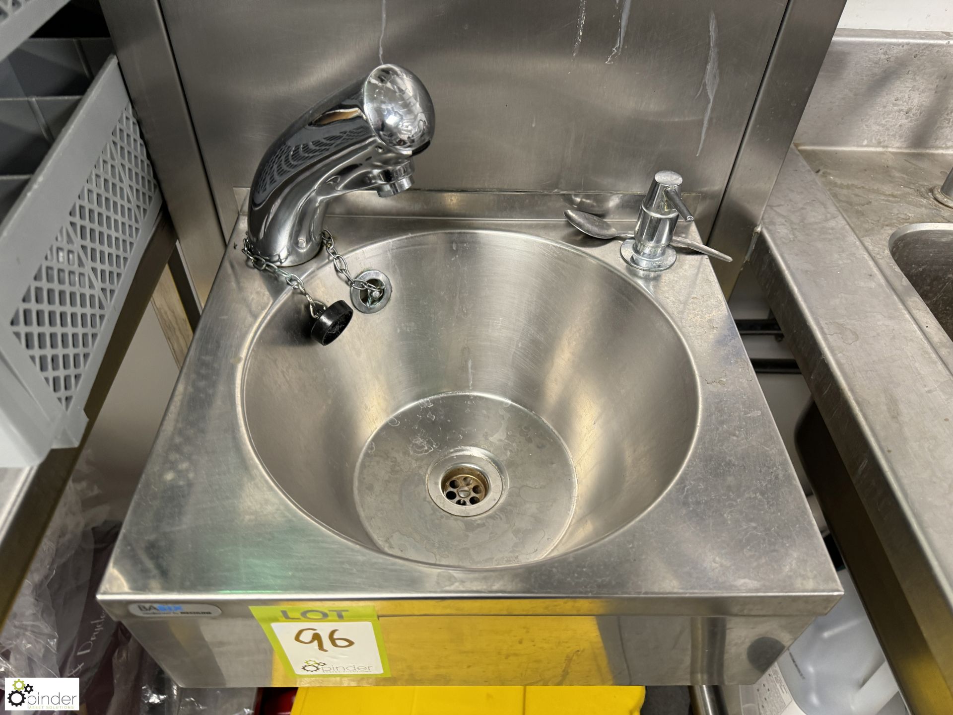 Hand Wash Basin, 380mm x 330mm (location in building – basement kitchen 2) - Image 2 of 3