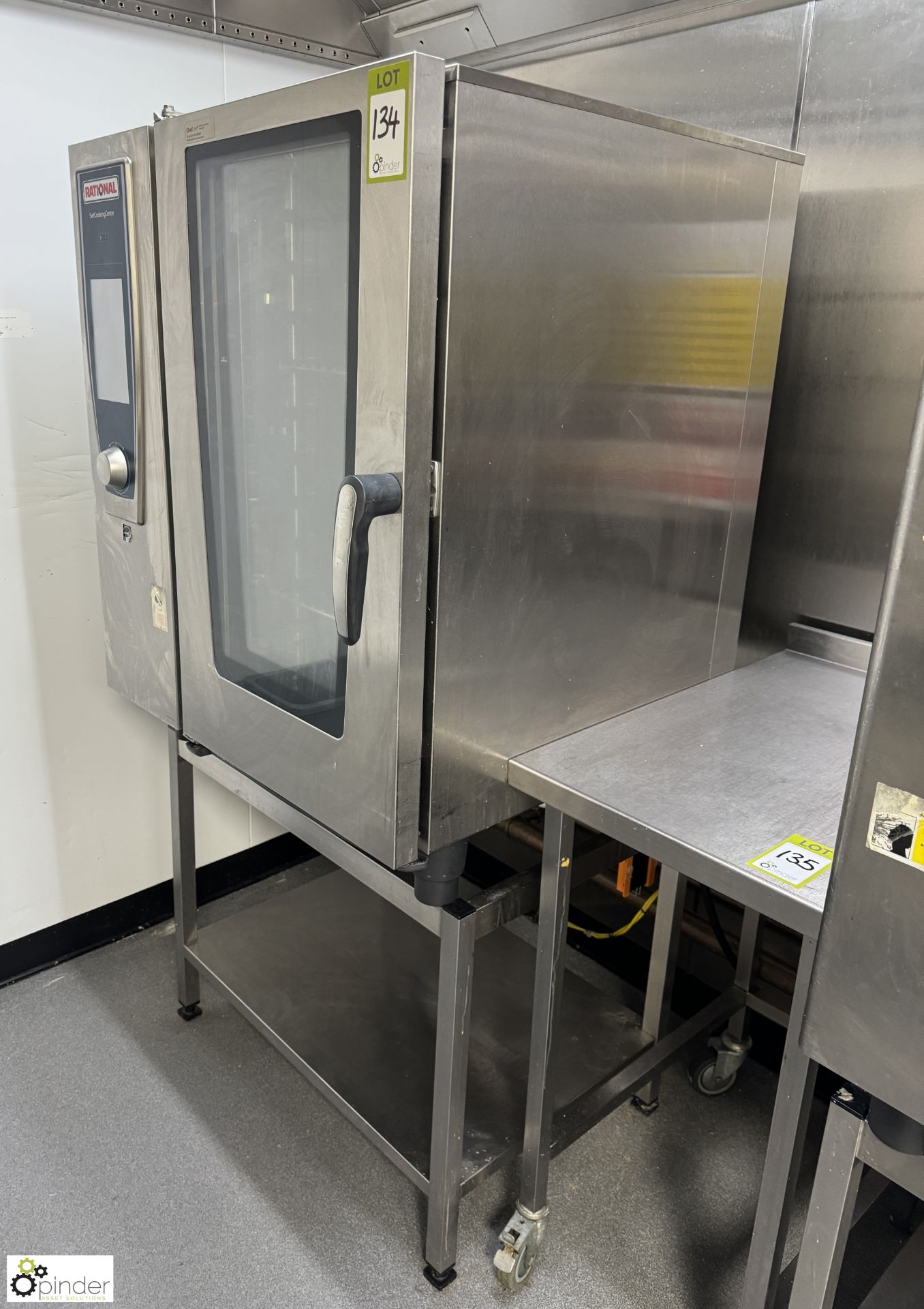 Rational SCCWE101 10-tray Combi Self Cooking Center, 415volts, 850mm x 780mm x 1750mm, with stand ( - Image 3 of 7