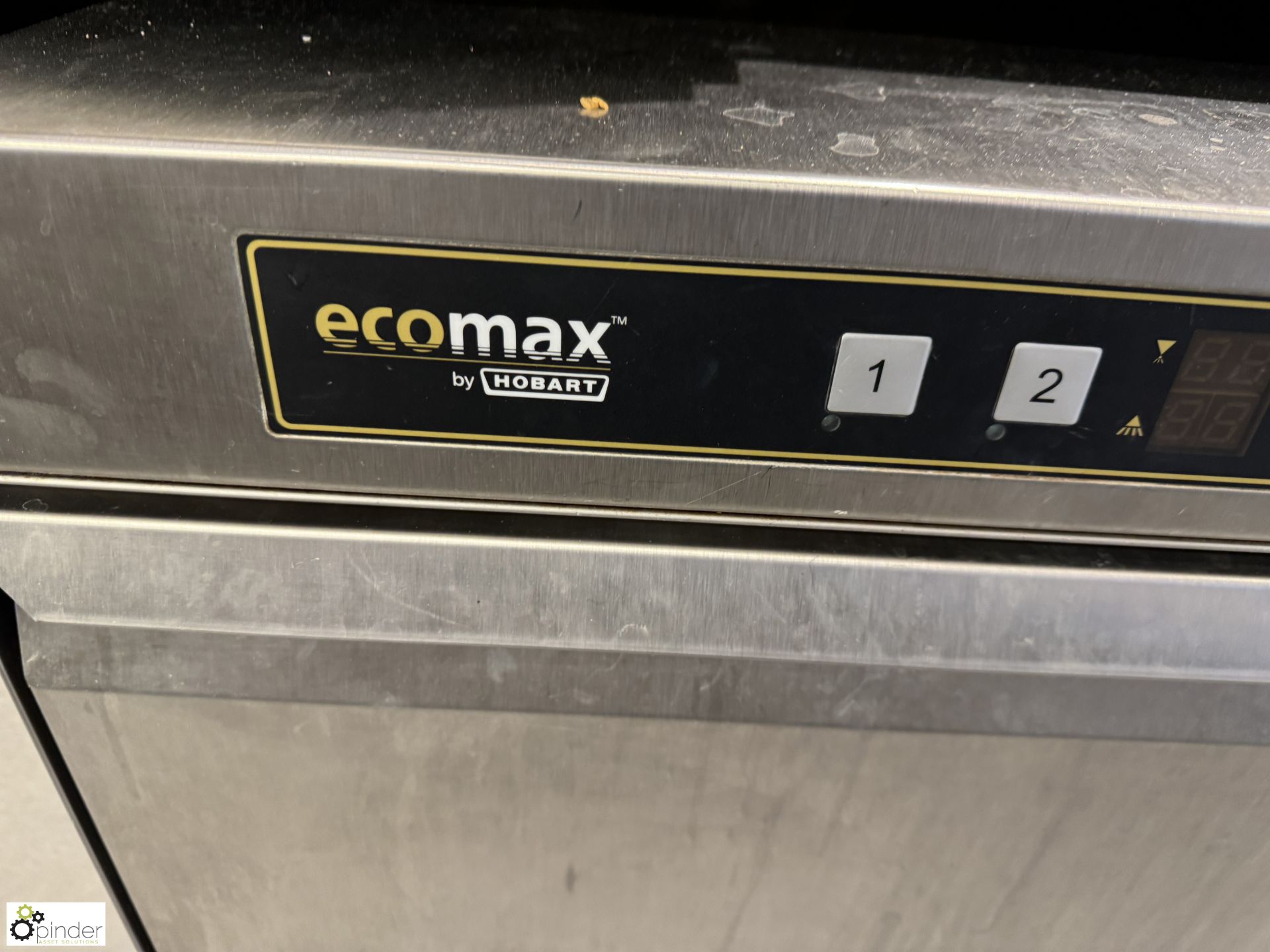 Hobart Eco Max F504W-20B stainless steel under counter single tray Dishwasher, 240volts (location in - Image 2 of 5