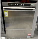 Hobart Eco Max Plus stainless steel under counter single tray Dishwasher, 240volts (location in