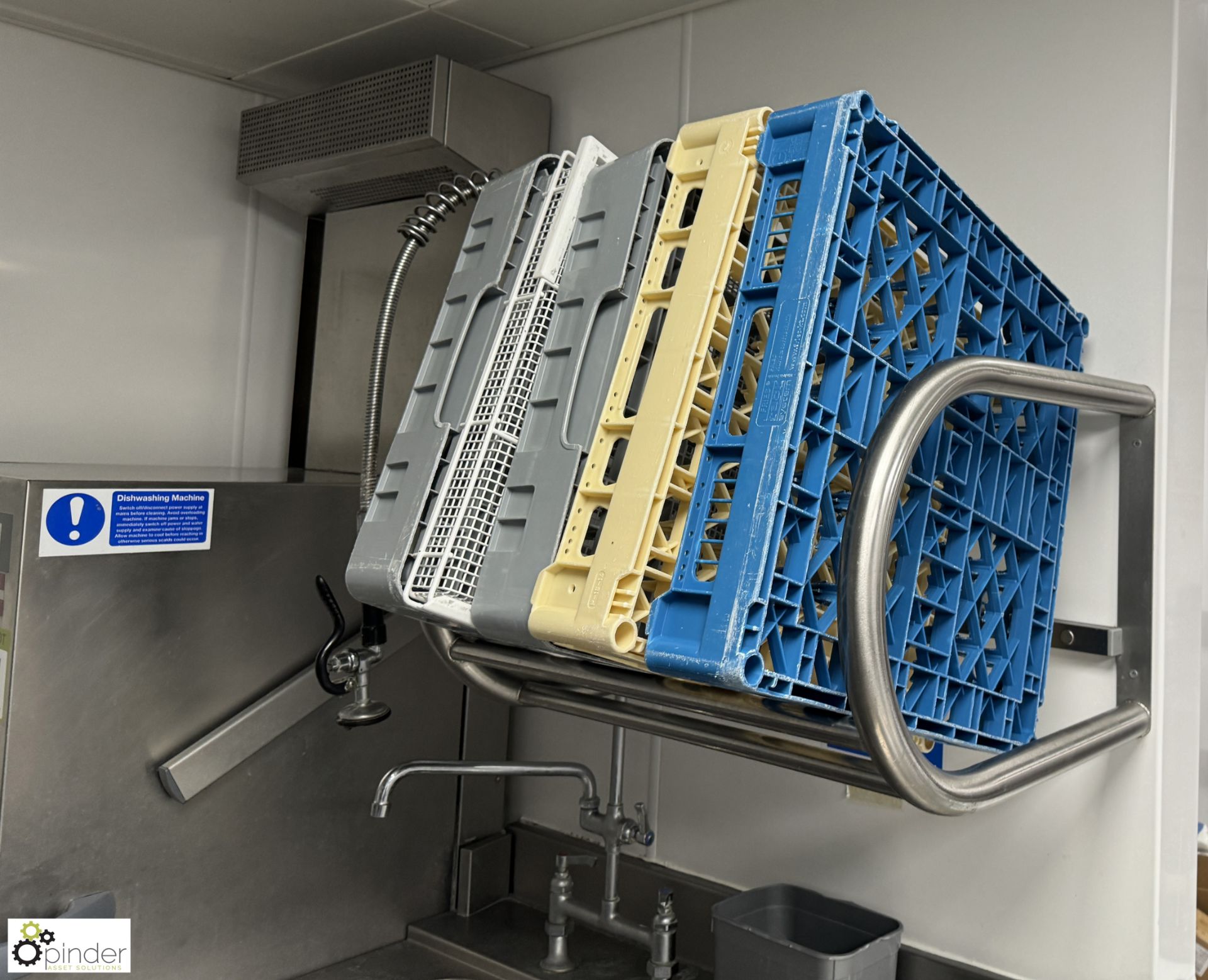Commercial Dish Wash System, comprising Winterhalter stainless steel single tray dishwasher - Bild 4 aus 11
