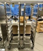 2 stainless steel 10-tray Trolleys (location in building - level 11 main canteen)