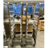 2 stainless steel 10-tray Trolleys (location in building - level 11 main canteen)