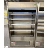 Foster stainless steel shutter front Chilled Food Display Unit, 1200mm x 780mm x 2000mm (location in