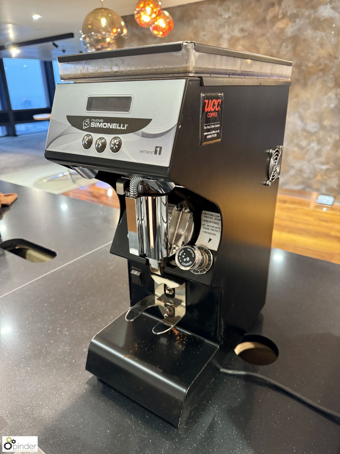 Nuova Simonelli Mythos 1 Coffee Grinder, 240volts (location in building - level 22 coffee shop)