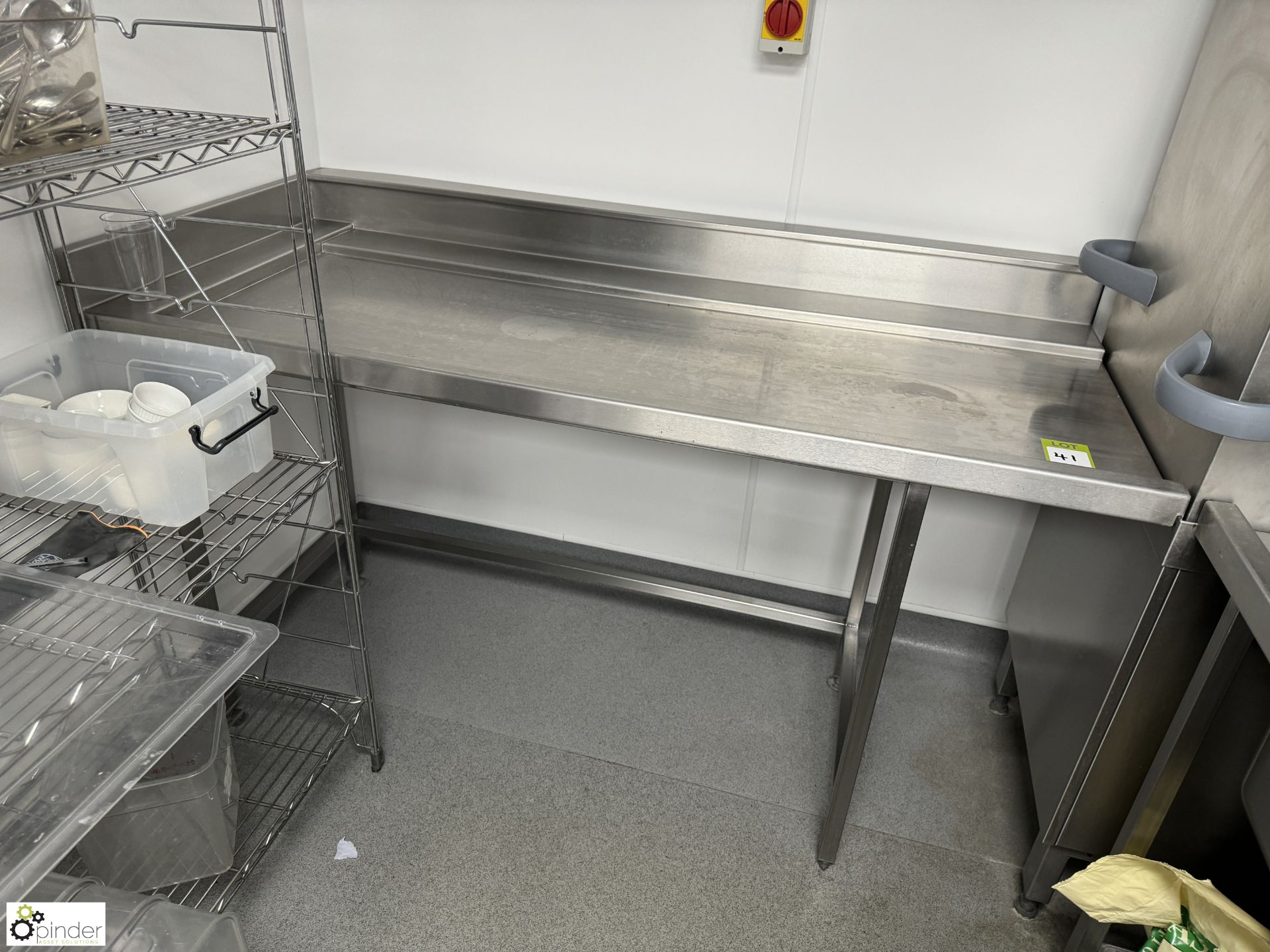 Commercial Dish Wash System, comprising Winterhalter stainless steel single tray dishwasher - Image 10 of 11