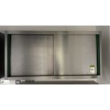 Zanussi stainless steel wall mounted double door Cabinet, 1400mm x 380mm x 600mm (location in