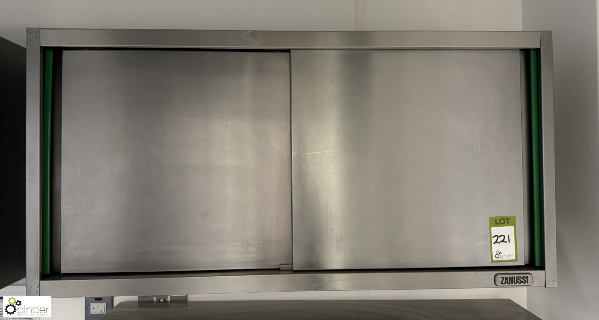 Zanussi stainless steel wall mounted double door Cabinet, 1400mm x 380mm x 600mm (location in