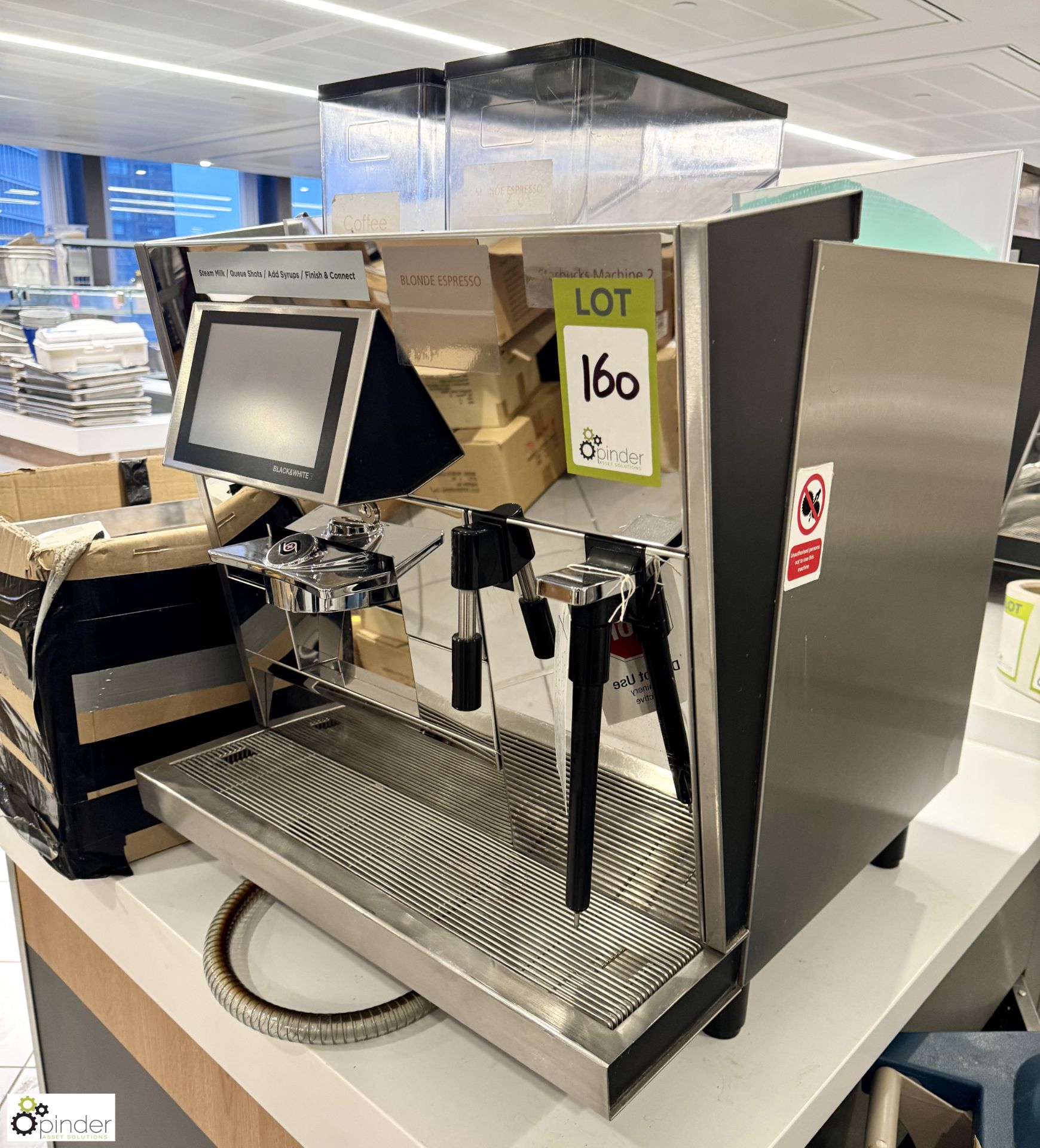 Thermoplan M53S black and white Coffee Machine, 240volts (not working) (location in building - level - Bild 2 aus 6