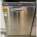 Maidaid D515 stainless steel under counter single tray Dishwasher, 240volts (location in
