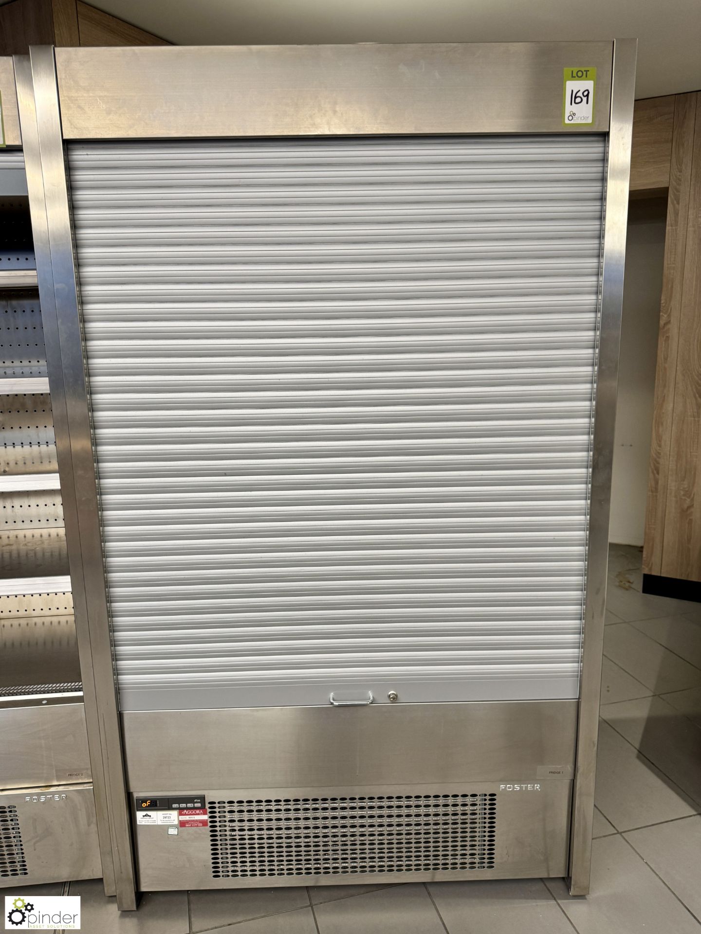 Foster stainless steel shutter front Chilled Food Display Unit, 1200mm x 780mm x 2000mm (location in - Image 2 of 4