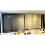 Zanussi stainless steel wall mounted double door Cabinet, 1400mm x 380mm x 600mm (location in