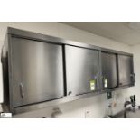 2 stainless steel wall mounted Cabinets, 1000mm x 300mm x 600mm (location in building - level 7)
