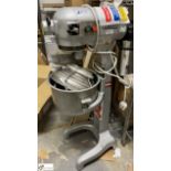 Hobart A200 Planetary Mixer, 240volts, with bowl and various attachments (location in building -