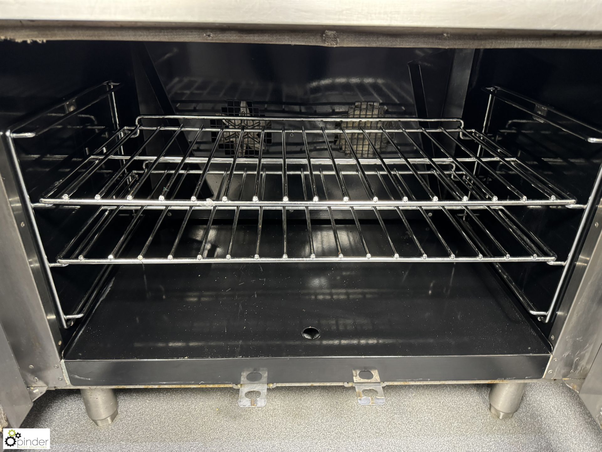 Lincat stainless steel electric 6-hob Cooking Range, 415volts, 900mm x 600mm x 900mm (location in - Image 3 of 4
