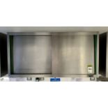 Zanussi stainless steel wall mounted double door Cabinet, 1400mm x 380mm x 600mm (location in