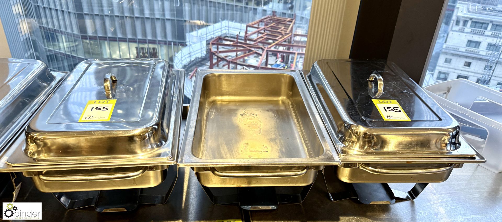 5 Chafing Pans and Stands (location in building - level 11 main canteen) - Image 3 of 4