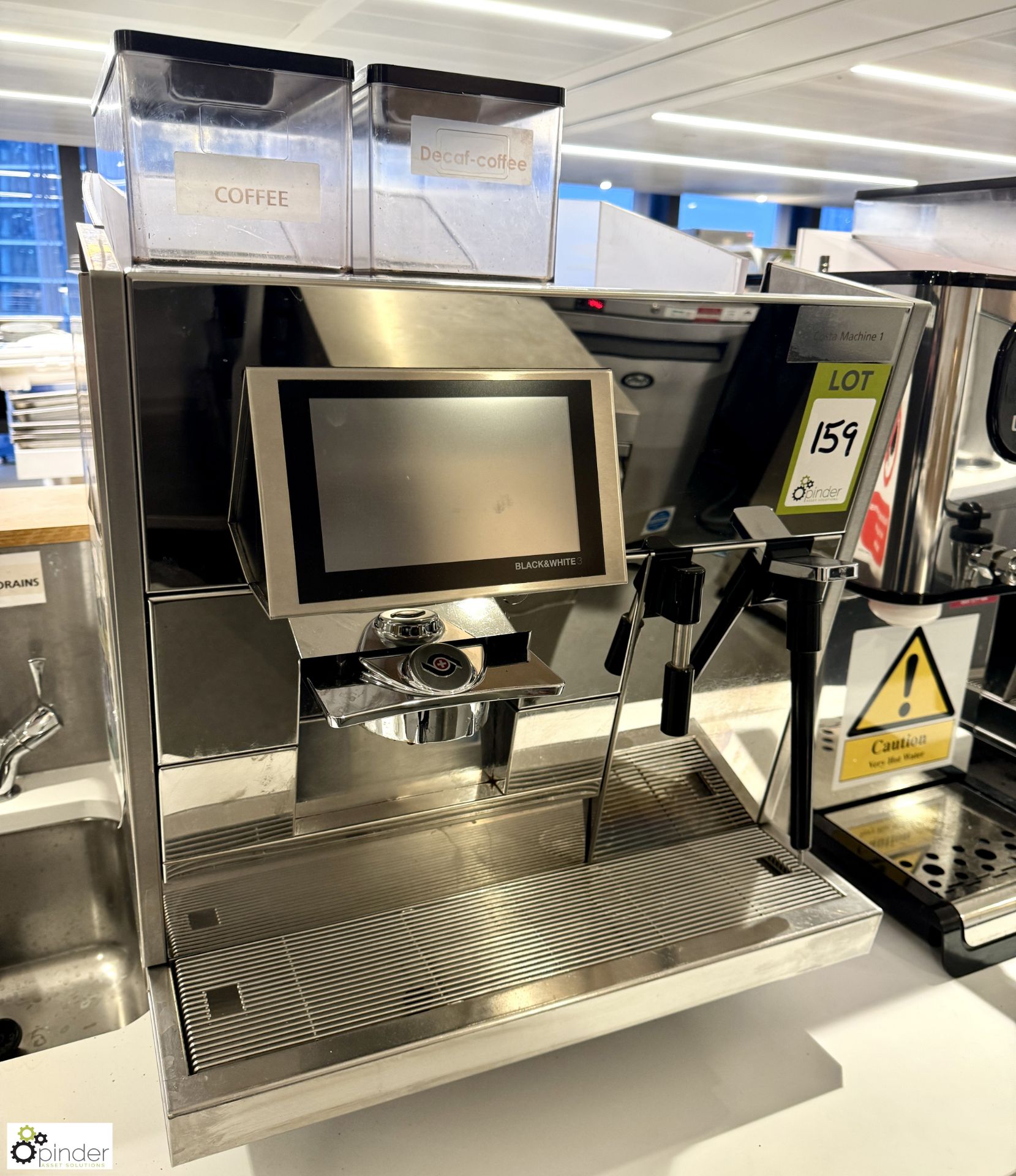 Thermoplan M53S black and white Coffee Machine, 240volts (location in building - level 11 main