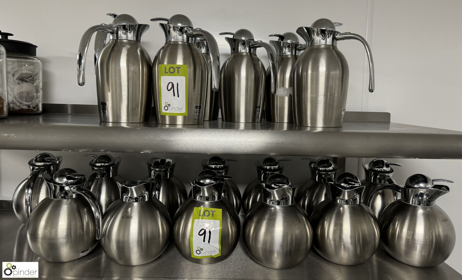 20 various stainless steel Hot Drinks Flasks (location in building – basement kitchen 2)