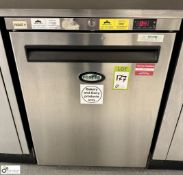 Foster stainless steel under counter Fridge, 240volts (location in building - level 11 café area)