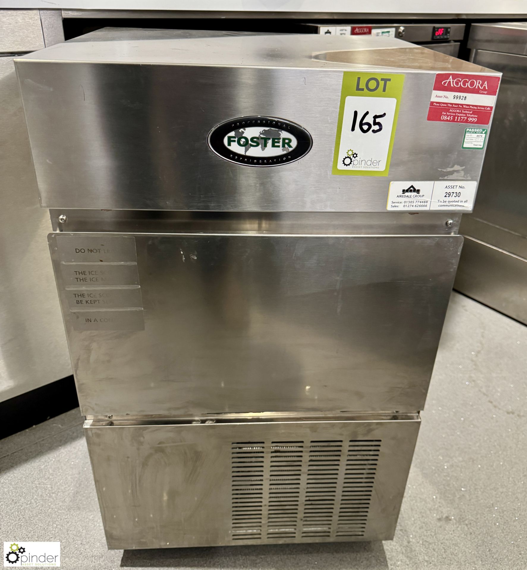 Foster F40A stainless steel under counter Ice Machine, 240volts (location in building - level 11