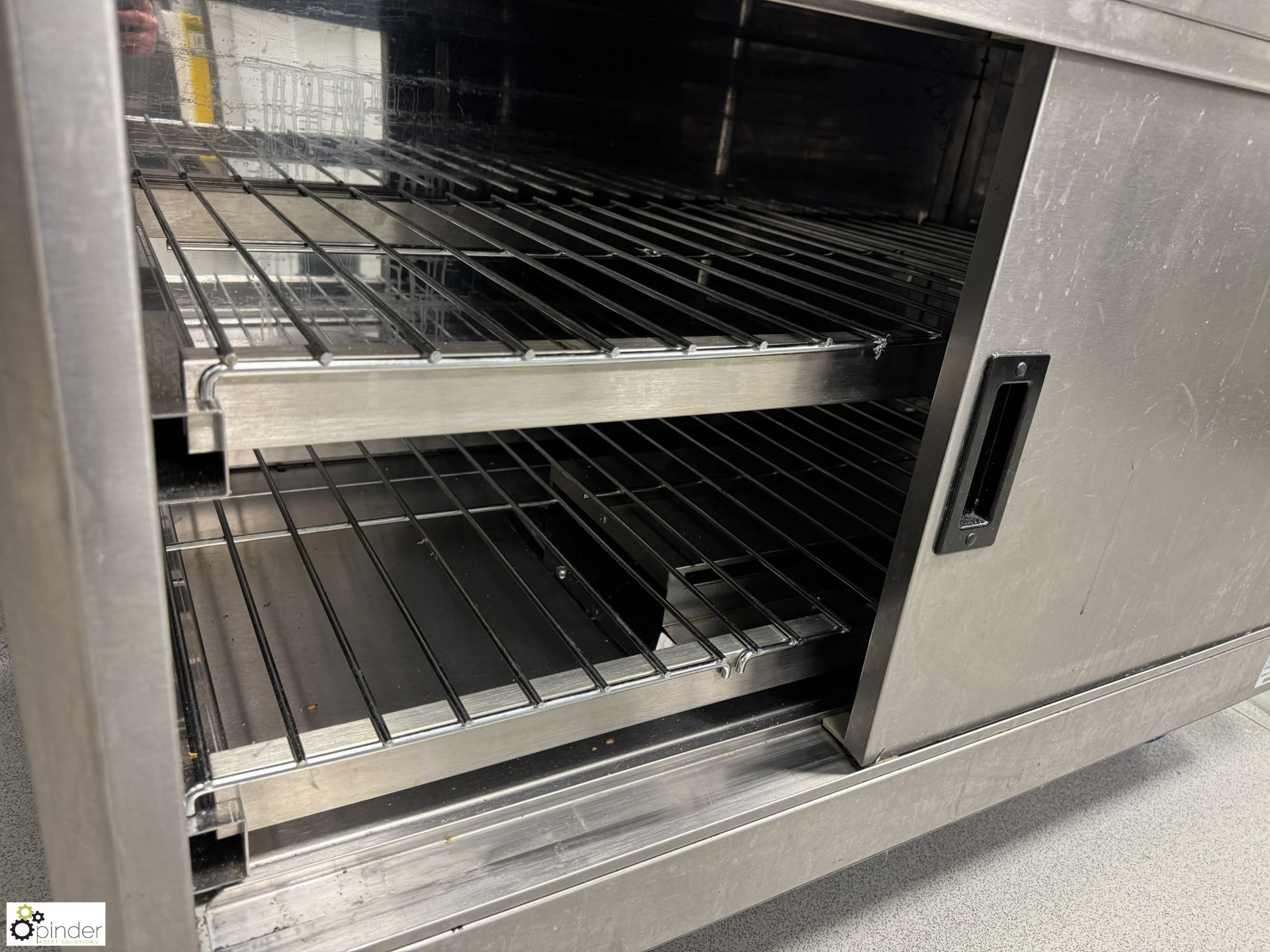 Lincat stainless steel mobile Heated Cupboard, 240volts, 1225mm x 670mm x 900mm (location in - Image 3 of 5