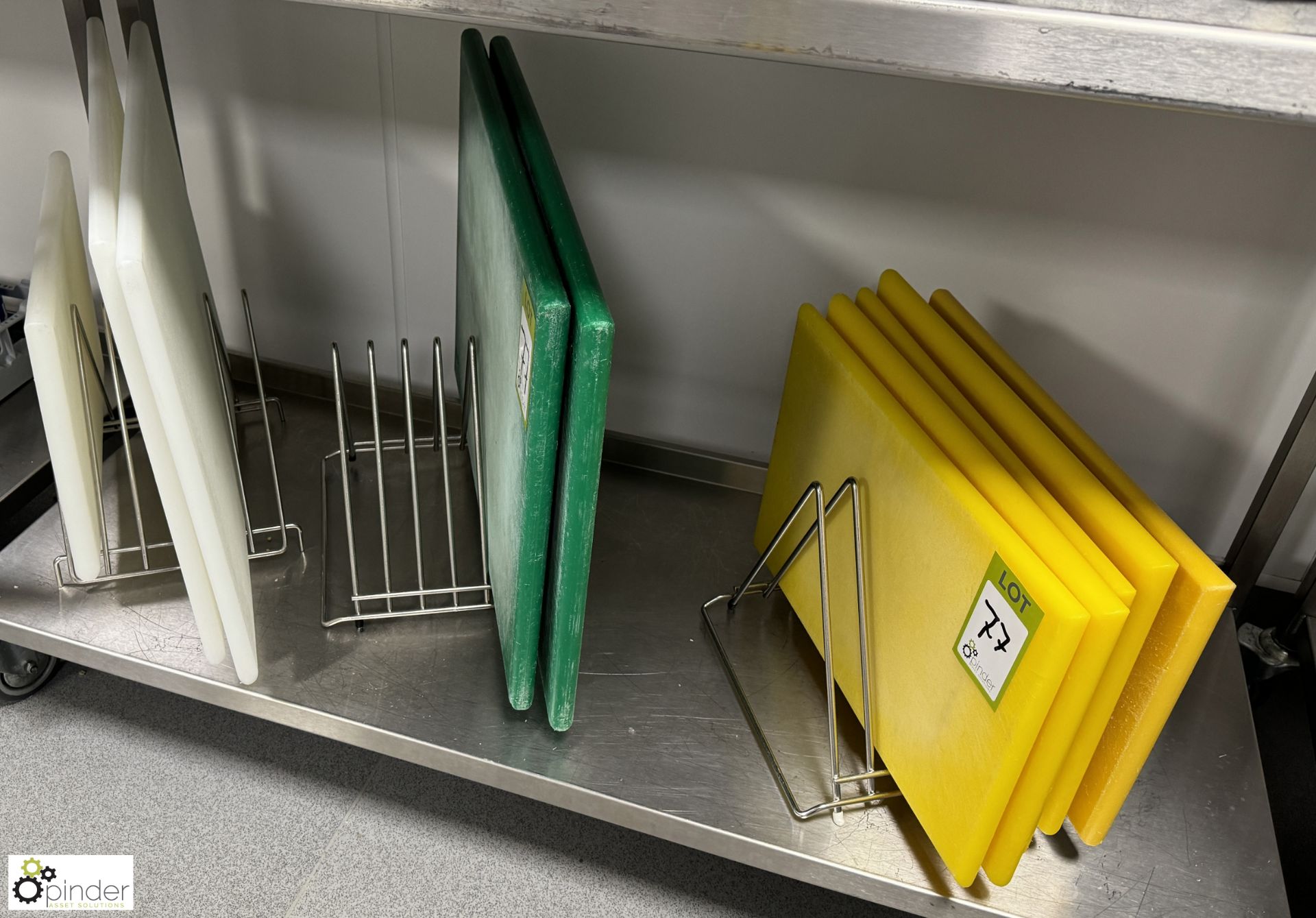 10 various Nylon Chopping Boards and 3 Stands (location in building – basement kitchen 2) - Image 2 of 3