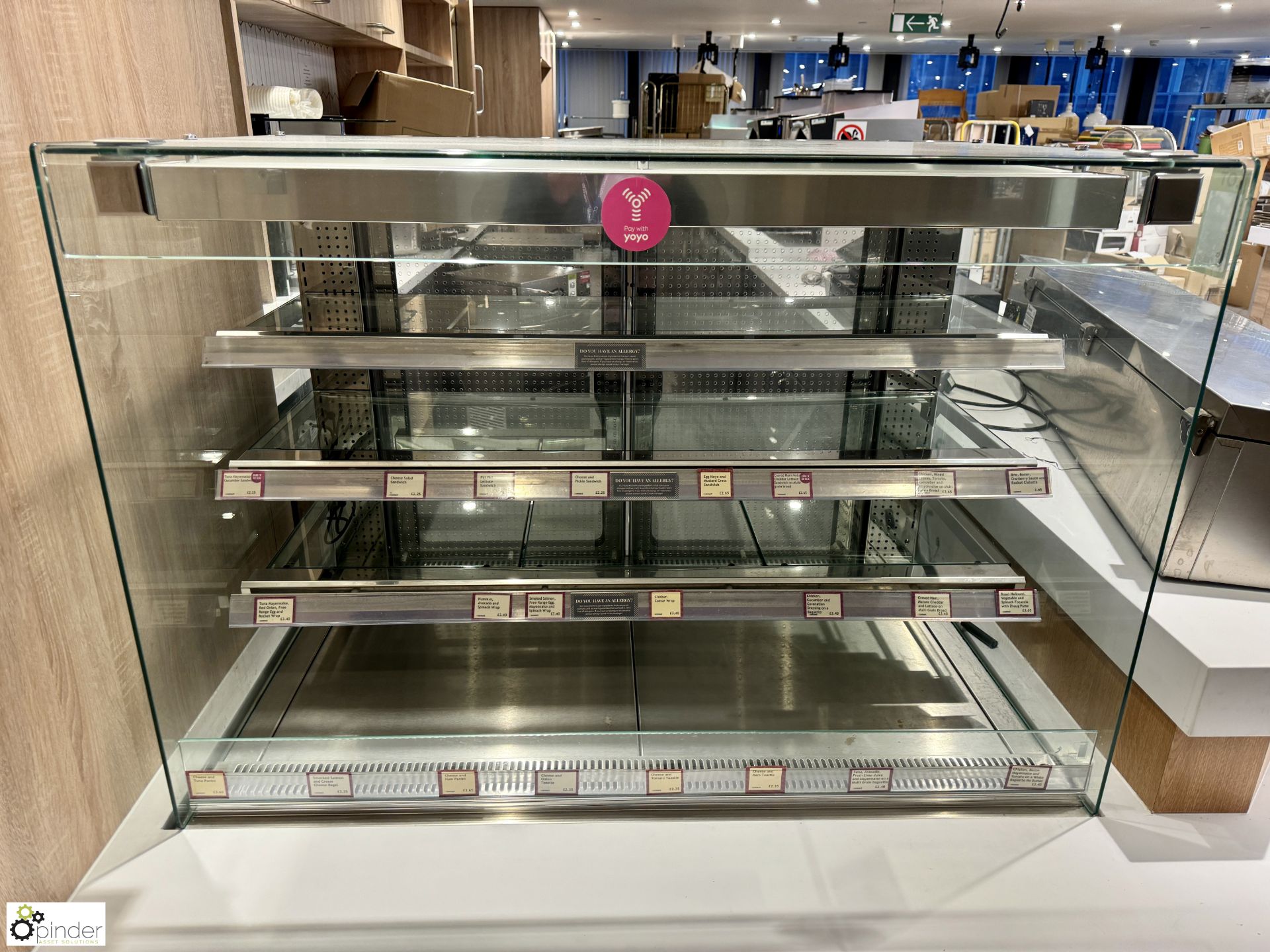 Dixell Chilled Display Unit, 240volts, 1200mm x 760mm x 1420mm (location in building - level 11 main - Image 2 of 6